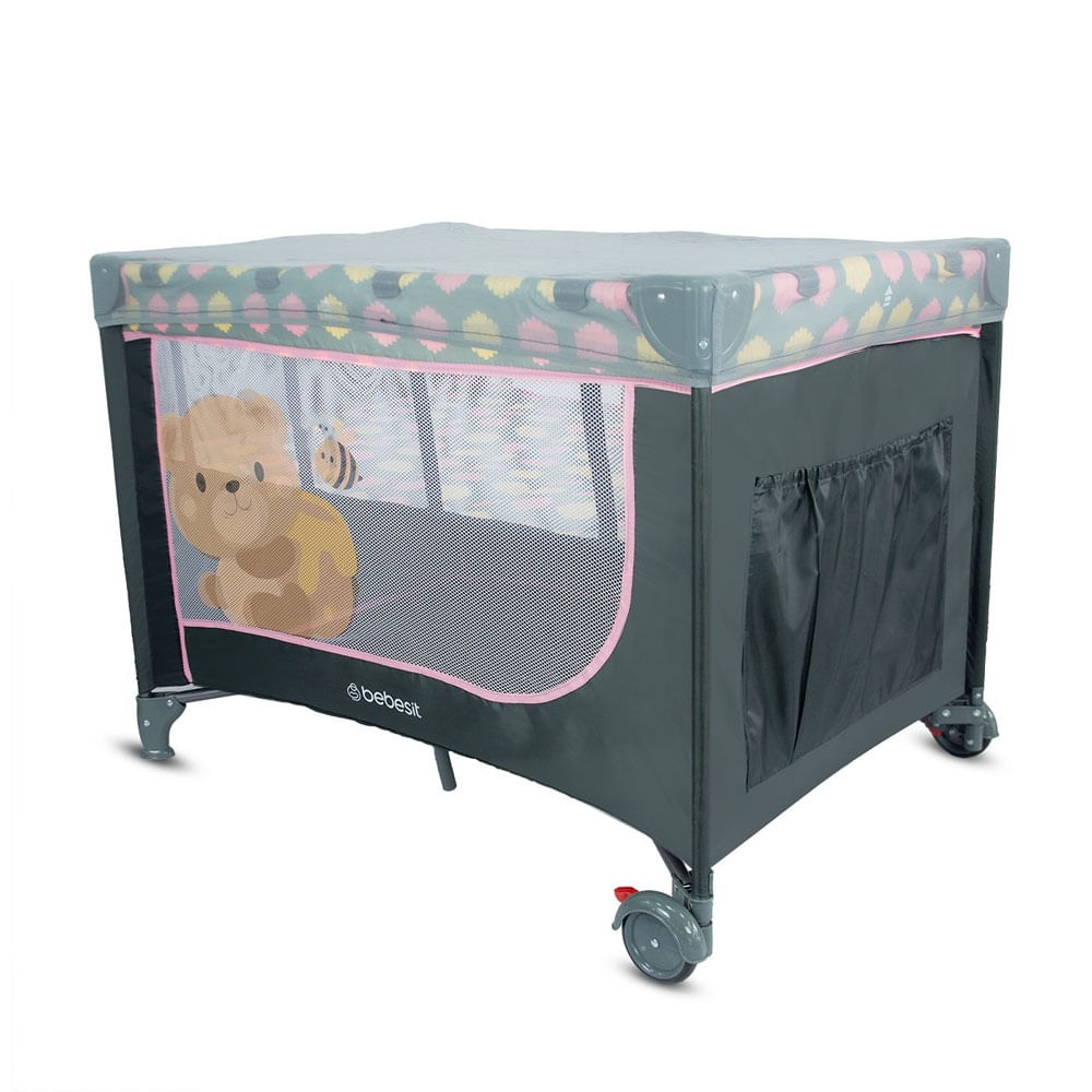 Cuna Corral Relax Bebesit Rosado