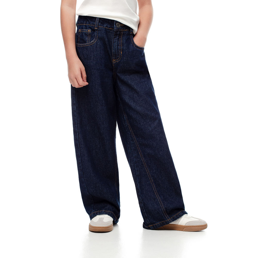 Jean Tiro Alto Strainght Kids Femenino Lisey Kd Gef