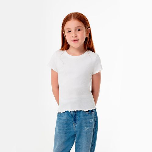 Camiseta Manga Corta Tejido de Punto Kids Niñas Lomego Kd Gef Talla 10