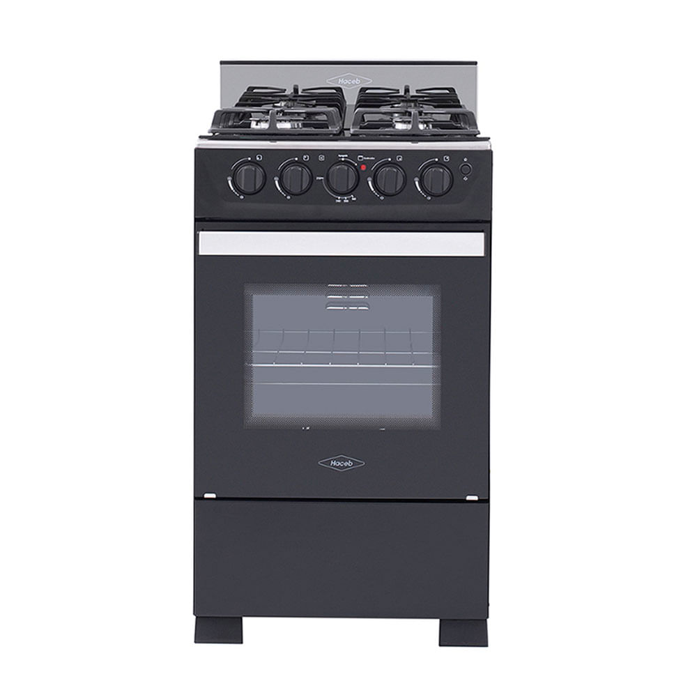 Estufa Haceb Romero Cristal 50 Gn Gas Natural Negro