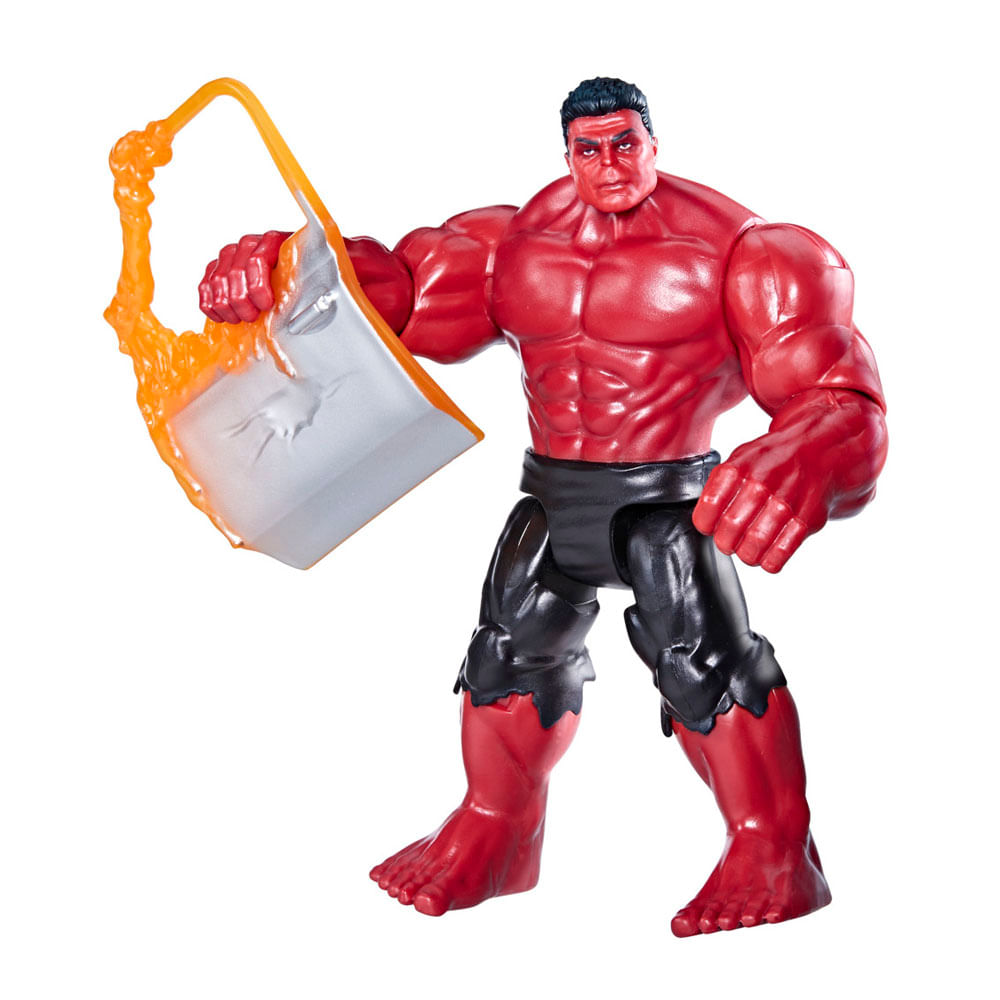 Figura de Acción Marvel Titan Hero Series Capitán América Brave New World Hulk Rojo