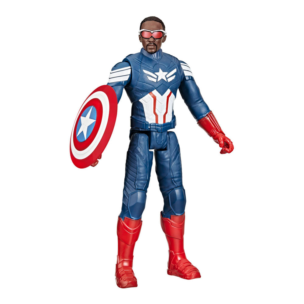 Figura de Acción Marvel Titan Hero Series Capitán América Brave New World Capitán América