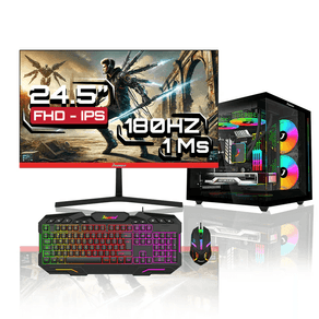 Computador Gamer Ryzen 5 5600GT SSD M.2 1TB M2 RAM 16GB  MONITOR JANUS IPS 24" 180HZ Fuente 400W