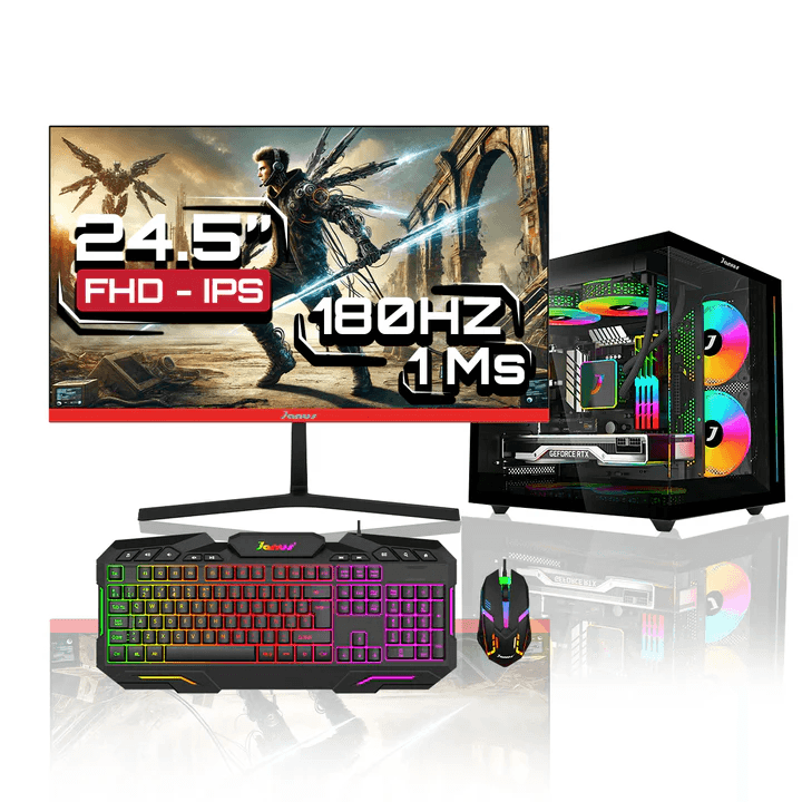 Computador Gamer Ryzen 5 5600GT SSD M.2 1TB M2 RAM 16GB  MONITOR JANUS IPS 24" 180HZ Fuente 400W