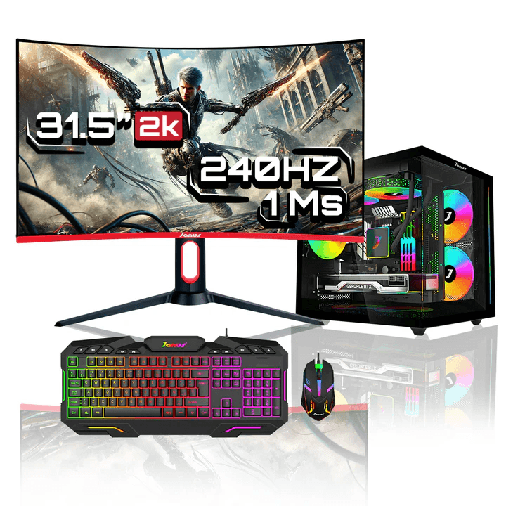 Computador Gamer  Ryzen 5 5600GT SSD M.2 512GB M2 RAM 16GB  MONITOR JANUS IPS 32" 240HZ Fuente 400W