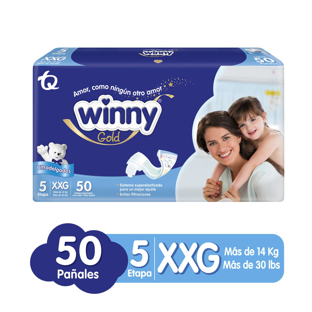 Pañales Winny Gold Etapa 5 50 un