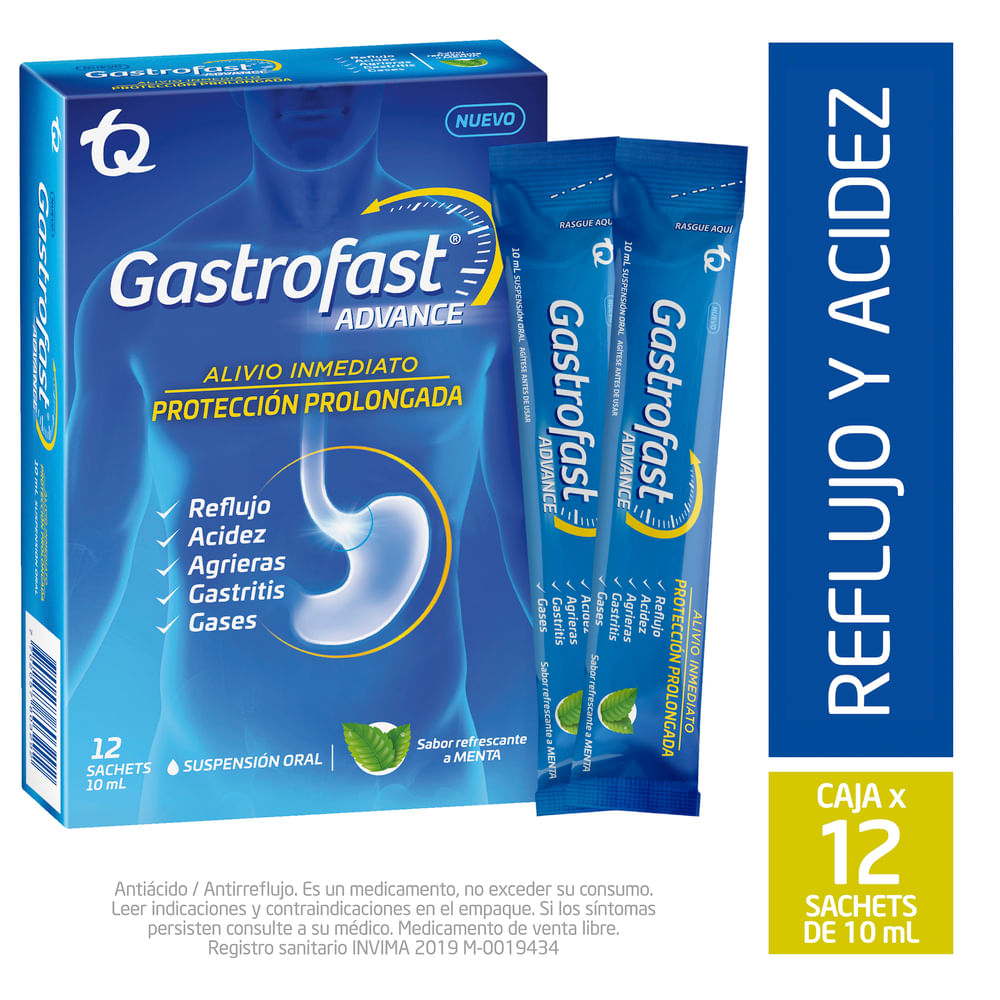 Antiácido Gastrofast Advance Menta x12und