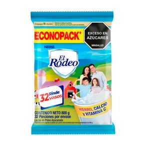 Leche Polvo El Rodeo Econopack x800 grs