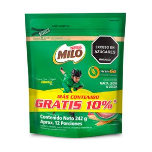 Alimento Milo Activ-Go Doypack x242 grs