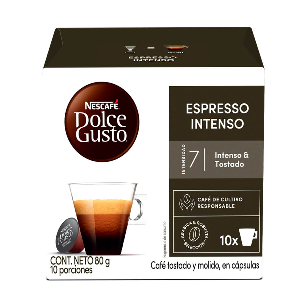 Capsula Dolce Gusto Espresso Intenso x10 Und x8 grs