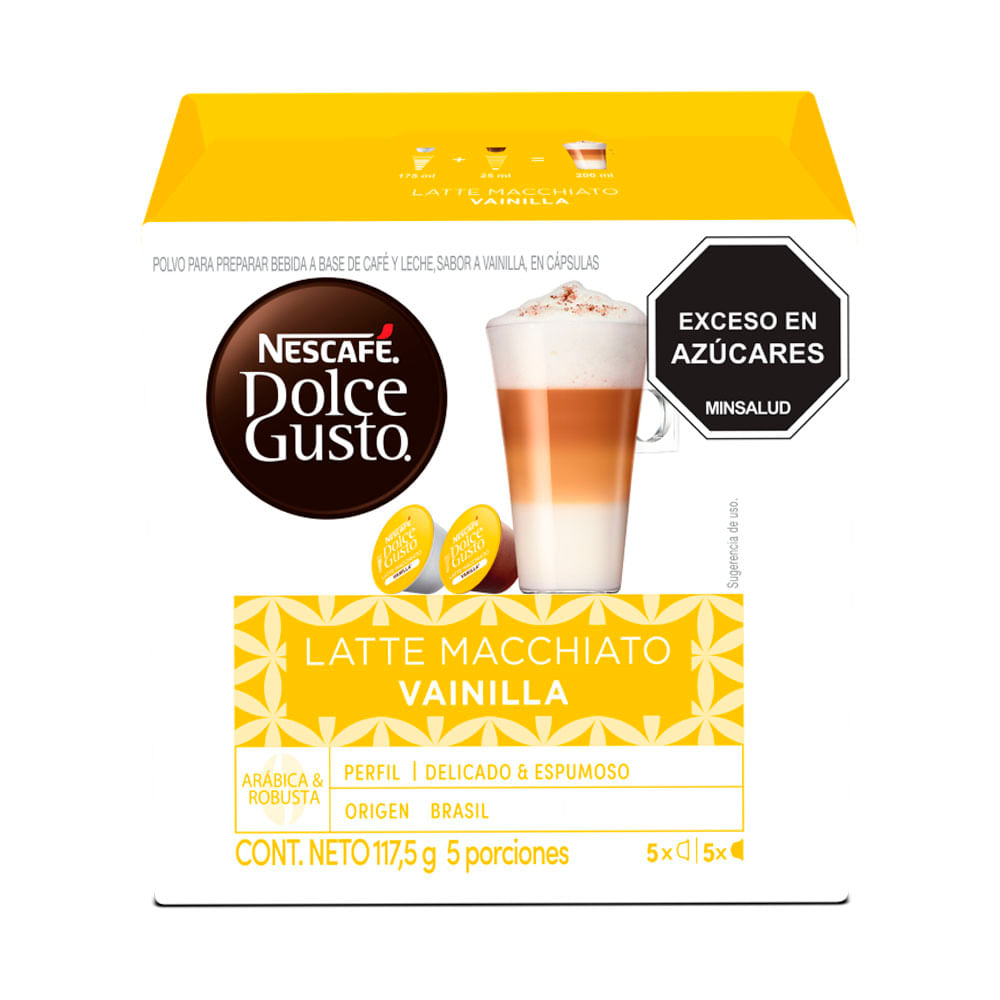 Capsula Dolce Gusto Vainilla Latte Machiato x5 Und x23.5 grs