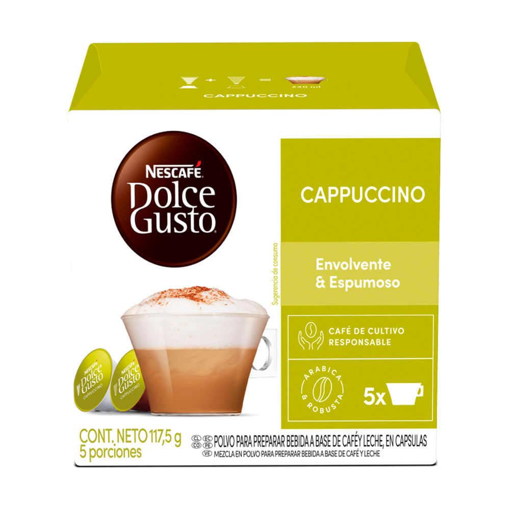 Capsula Dolce Gusto Cappuccino x5 Und x23.5 grs
