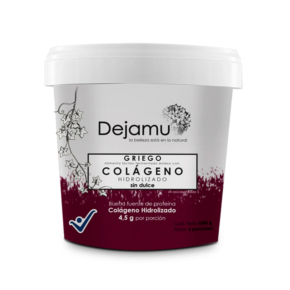 Yogurt griego Dejamu natural con colágeno x1000g