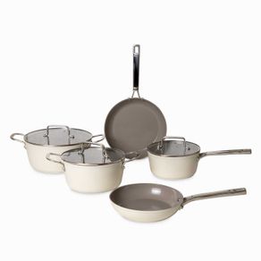 Set de ollas marfil 8pcs