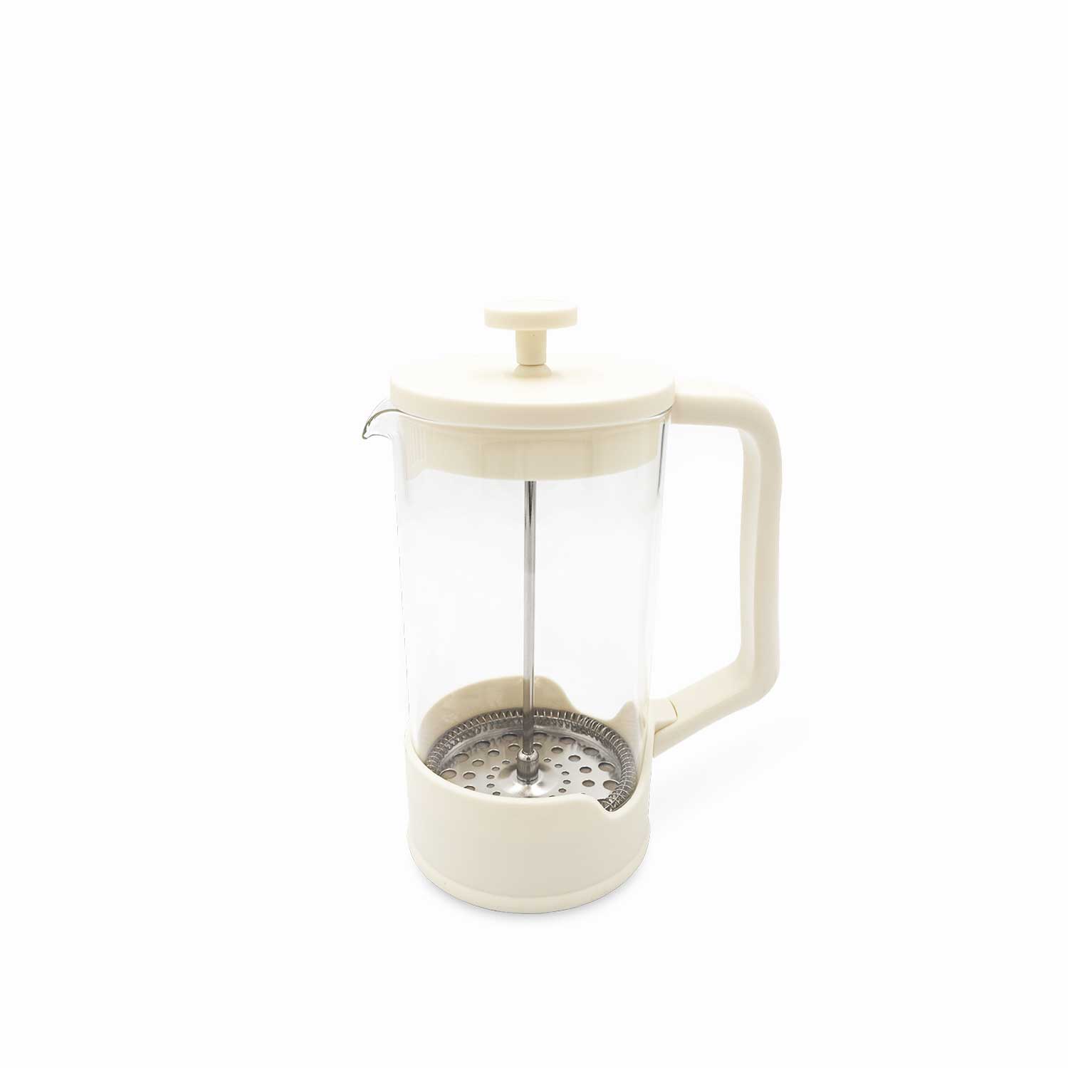 Cafetera prensadora beige 1000ml