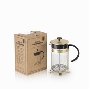 Cafetera prensadora 8 tazas dorada