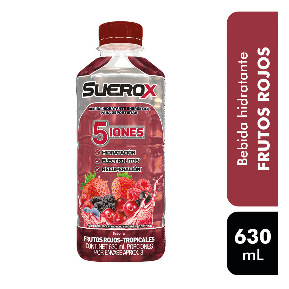 Bebida Hidratante Suerox Sabor Grutos Rojos x630ml