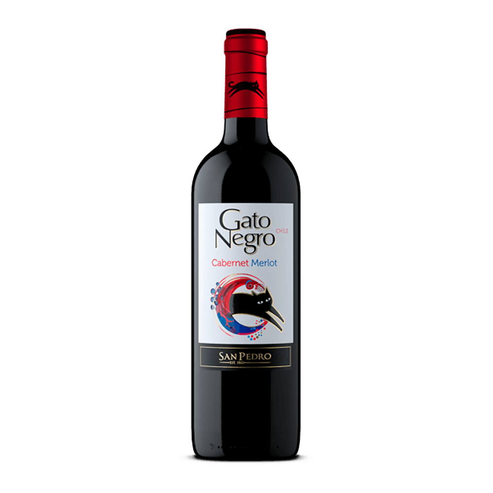 Vino tinto Gato Negro cabernet merlot x750ml