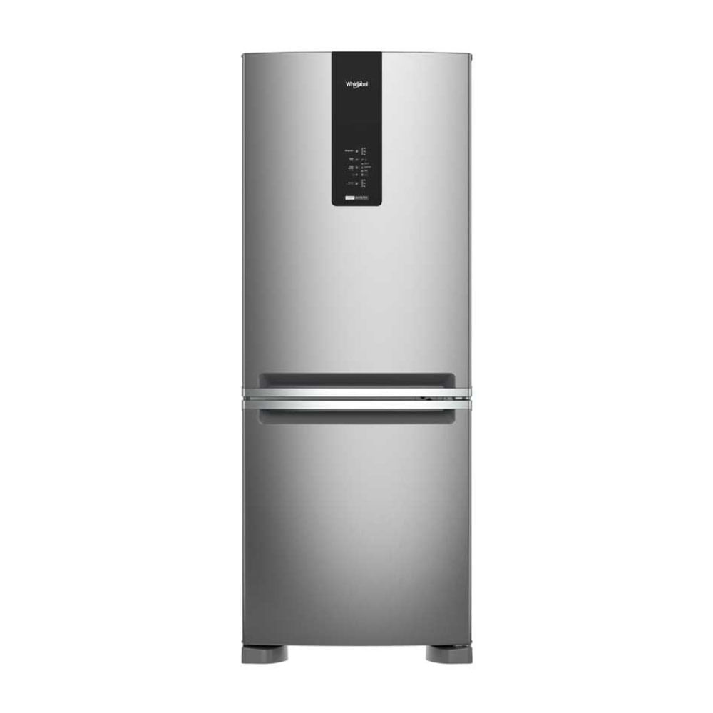 Nevera Whirlpool Xpert Inverter 450 lts Bottom Mount Gris