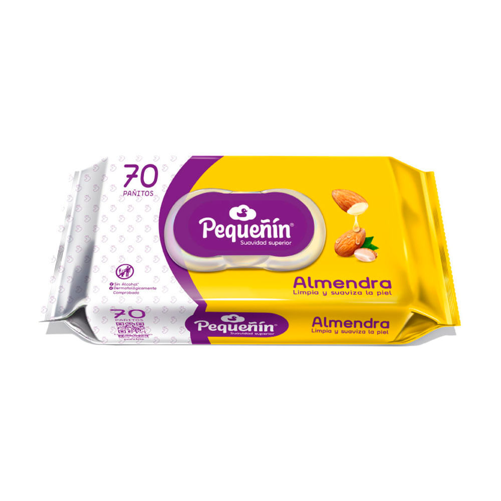 Pañitos húmedos Pequeñin almendra x24und
