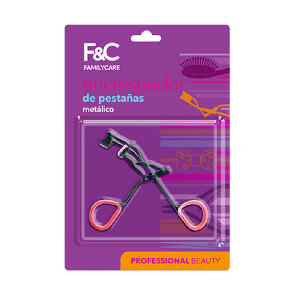 Encrespador Family Care Pestañas Metálico 1Und