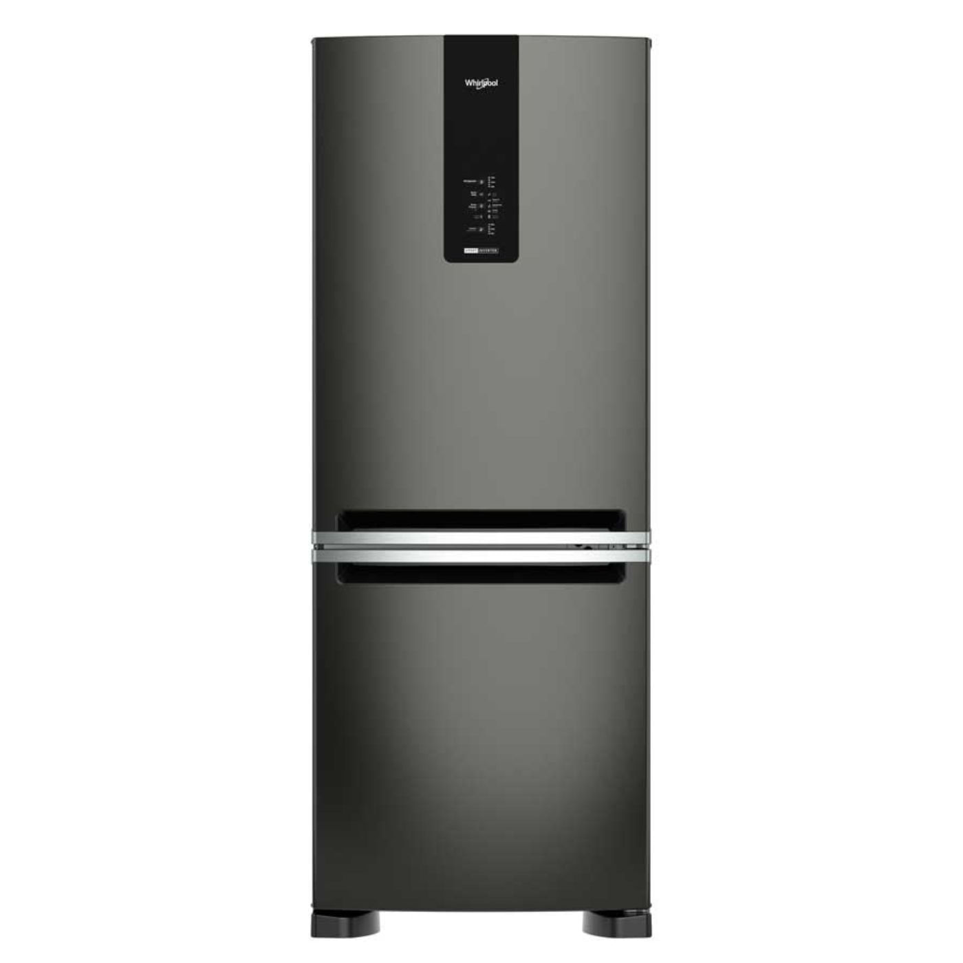 Nevera Whirlpool Xpert Inverter 450lts Negro Bottom Mount