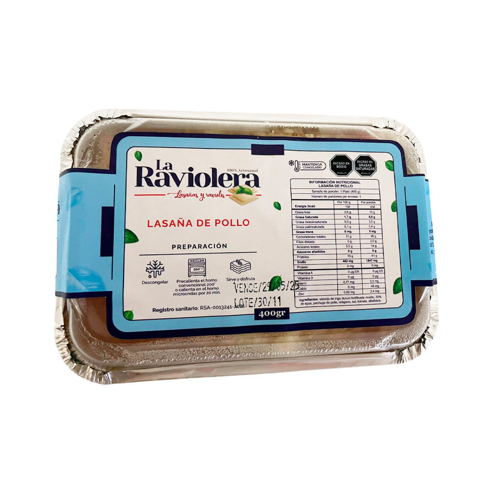 Lasaña de Pollo