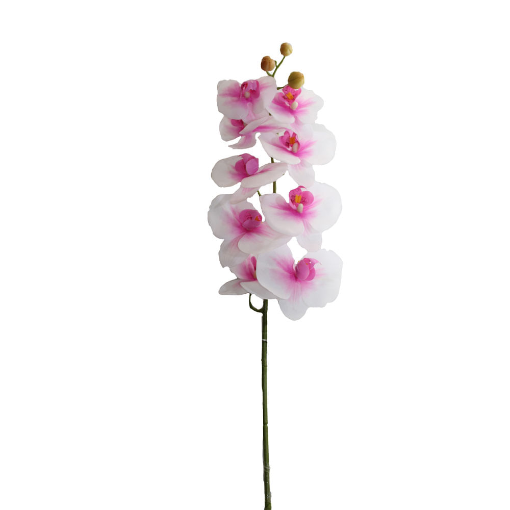 Orquidea Gio Home Mposa 9 Ramas Blanco Morado 98 cm