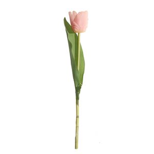 Tulipan Gio Home Mediano Rosado Blanco 35 cm