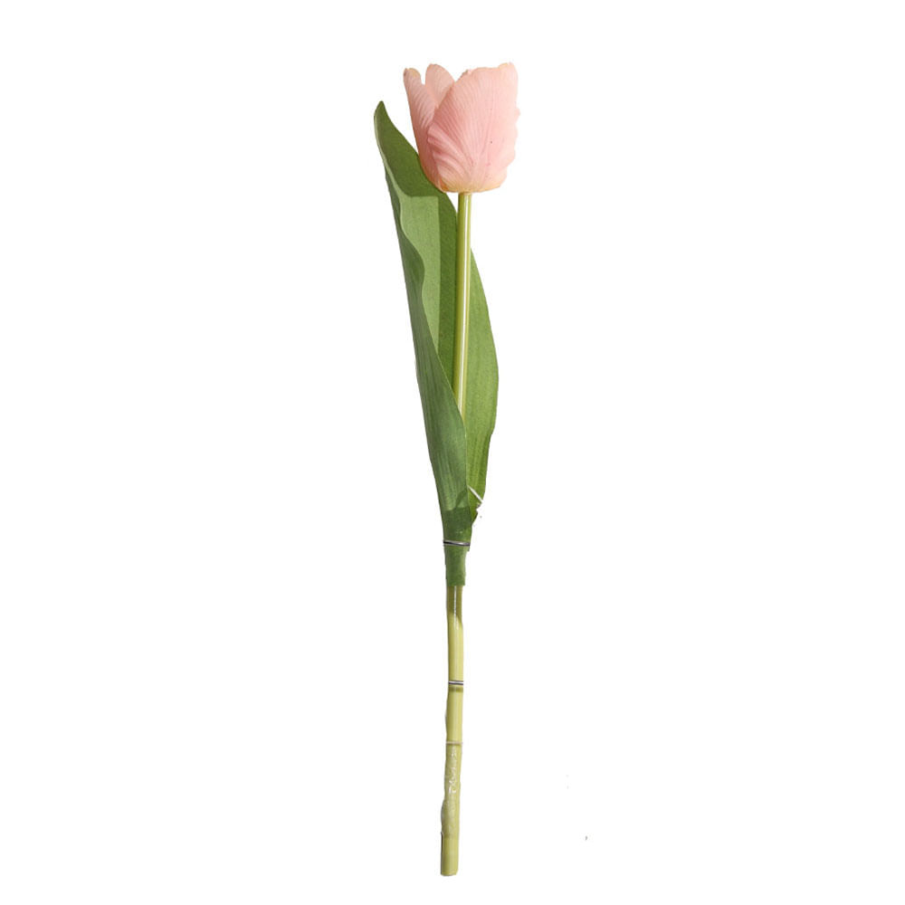 Tulipan Gio Home Mediano Rosado Blanco 35 cm