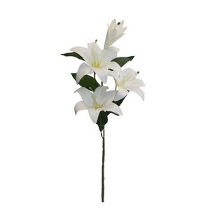 Lirio Gio Home Cuatro Cabezas Blanco 80 cm