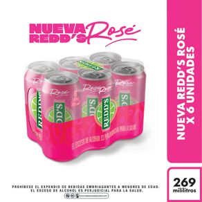 Cerveza Redds Rosé Lata x6 Und 269ml