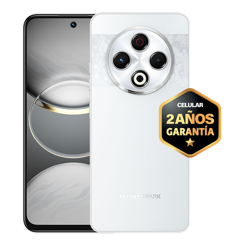 Celular Spark 30 8GB 256GB Blanco Tecno