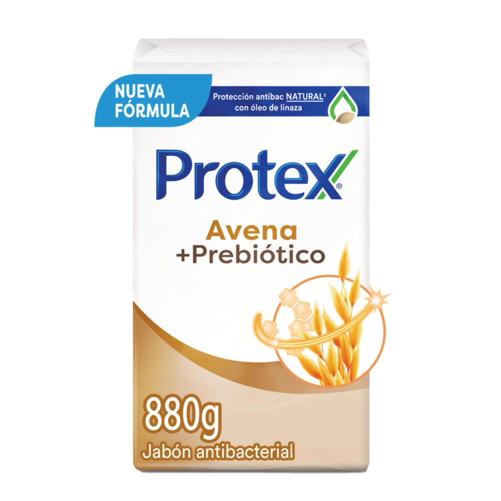 Jabón en Barra Protex Avena + Prebiótico 110g x8 Unidades