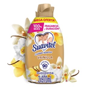 Suavizante Suavitel Cuidado Superior Vainilla 970 ml x2 Und