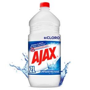 Limpia Pisos Ajax Bicloro Poder Desinfectante 2L