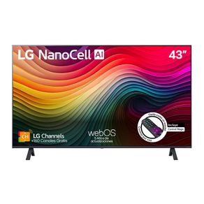 Televisor LG 43" NanoCell 4k Smart TV WebOS 24 43NANO80