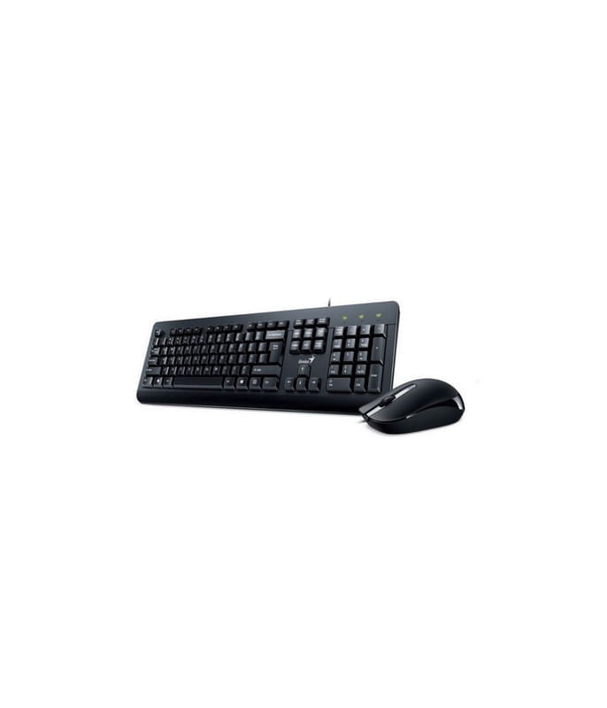 Combo teclado Genius + mouse Alambrico Genius KM-160 Negro