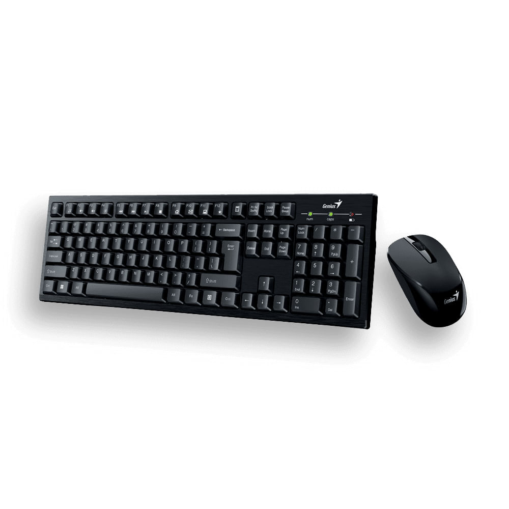 Combo teclado Genius + Mouse KM-8101 inalambrico Negro