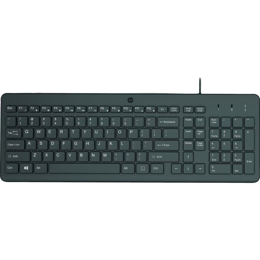 Teclado HP 150 Alambrico Negro