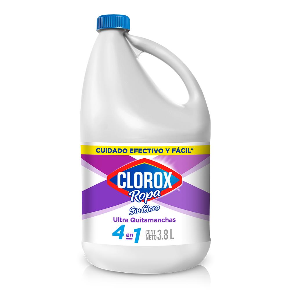 Quitamanchas Sin Cloro Clorox Ropa 4 en 1 ropa blanca 3.8 lt