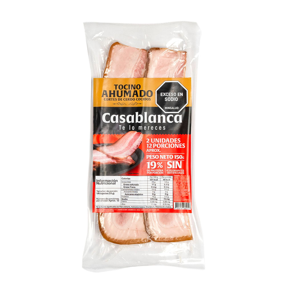 Tocino Casablanca ahumado x150g