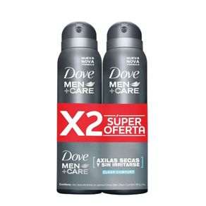 Desodorante clean comfort hombre Dove x2unds x89g c-u