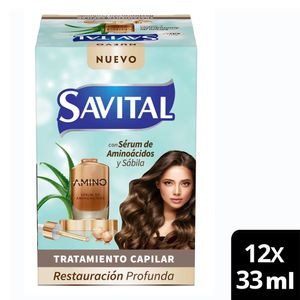 Tratamiento Savital Aminoácidos 12 Unidades 33 ml