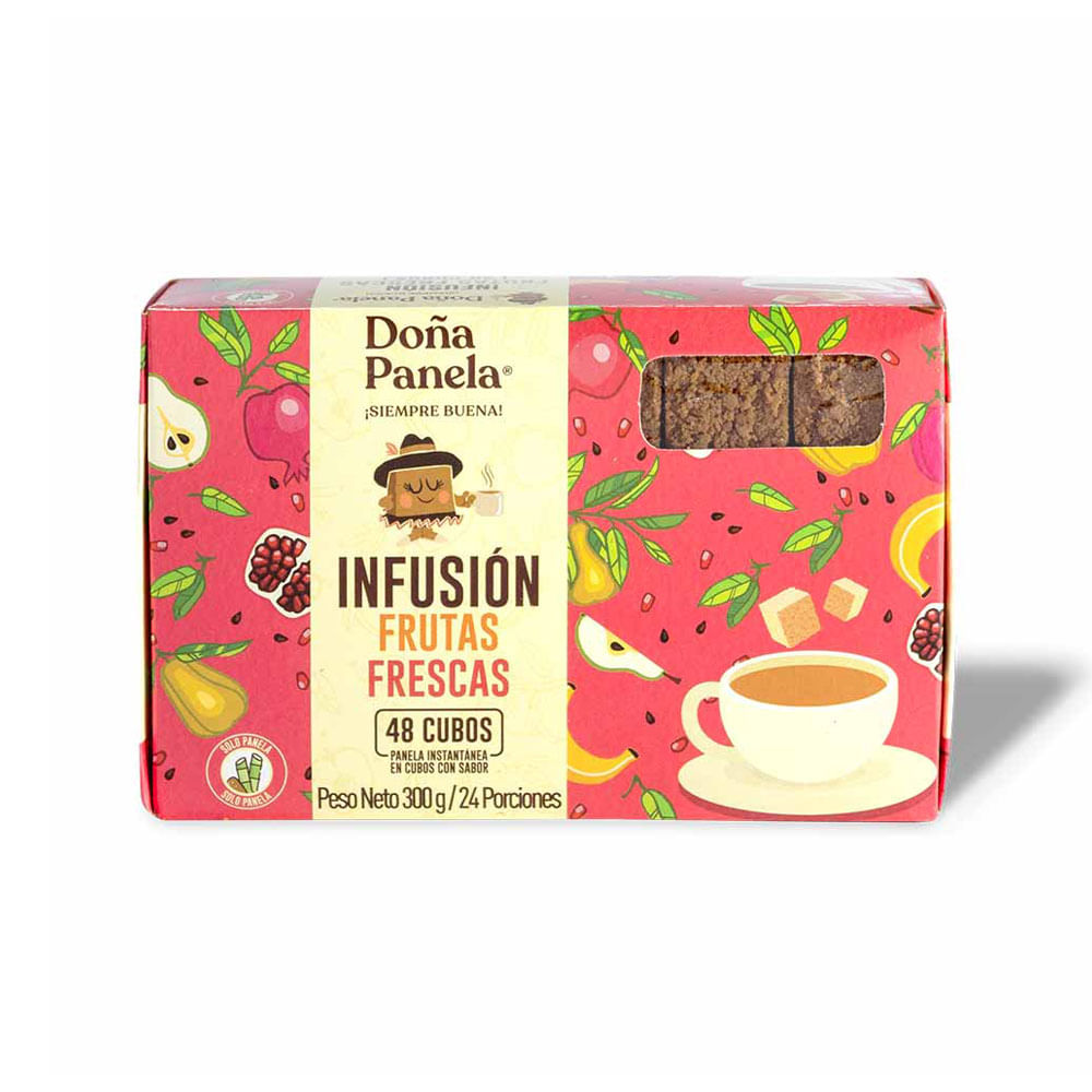 Panela Doña Panela 48 cubos frutas frescas x300g