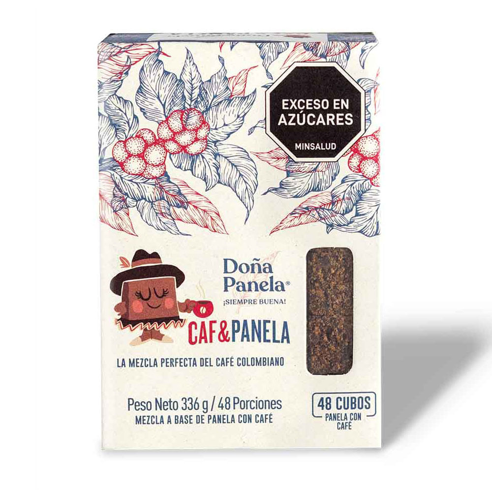 Panela Doña Panela cubos sabor café x48und x336g