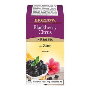 Infusion de Mora Cftricos y Zinc Bigelow 30gr x 18 Bolsitas