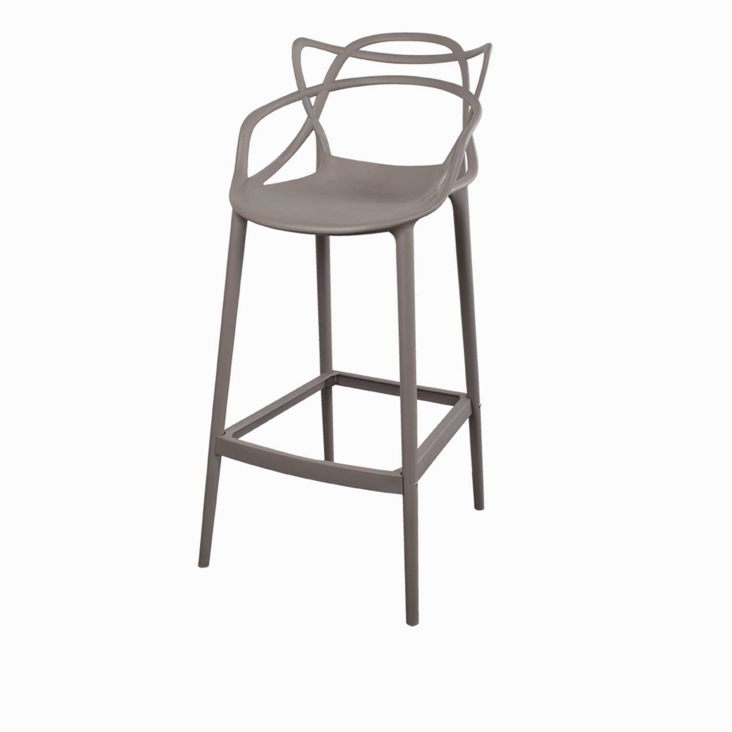 Silla de bar York gris