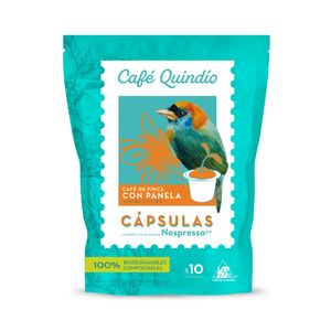 Cápsulas Quindío café panela x10und x50g