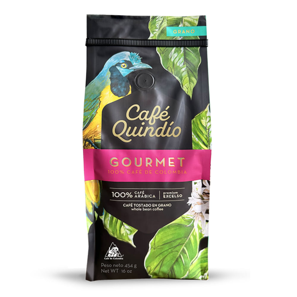 Café Quindío gourmet tostado grano x454g
